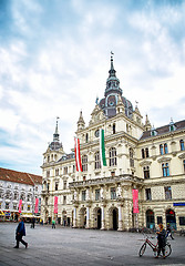 Image showing Graz Town Hall and Hauptplatz