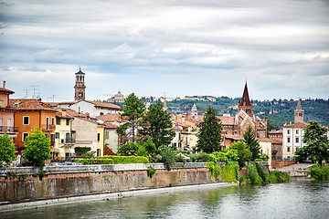 Image showing Panoramic view of Verona city