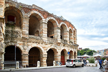 Image showing  view of Arena di Verona ancient Roman Amphitheater