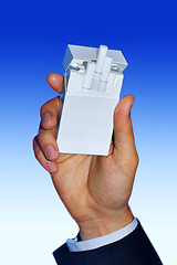 Image showing white pack of cigarettes