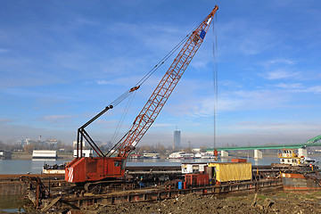 Image showing Crane Barge