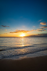 Image showing Idylic sunset over indian ocean, Madagascar