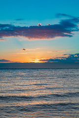 Image showing Idylic sunset over indian ocean, Madagascar