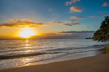 Image showing Idylic sunset over indian ocean, Madagascar