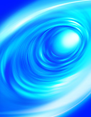 Image showing blue abstract whirlpool
