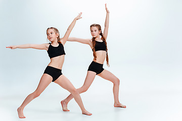 Image showing The kids dance school, ballet, hiphop, street, funky and modern dancers