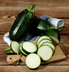 Image showing Fresh Ripe Zucchini