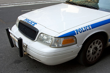 Image showing Front of Police car