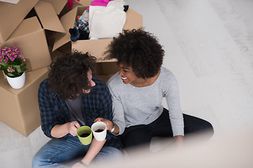 Image showing Relaxing in new house