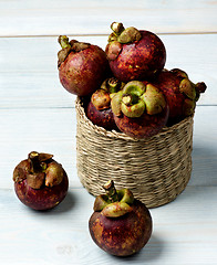 Image showing Arrangement of Fresh Mangosteen