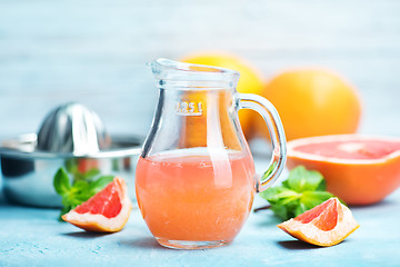 Image showing grapefruit and juice