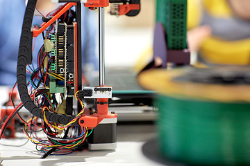 Image showing printer 3d at robotics school