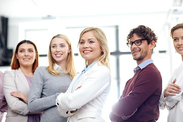 Image showing happy business team in office