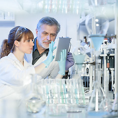 Image showing Health care researchers working in scientific laboratory.