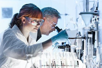 Image showing Health care researchers working in scientific laboratory.