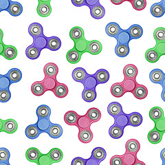 Image showing Seamless fidget spinner pattern