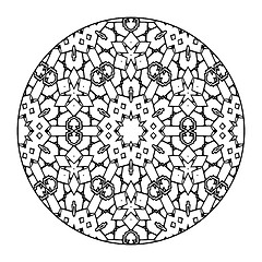 Image showing Mandala Black and White