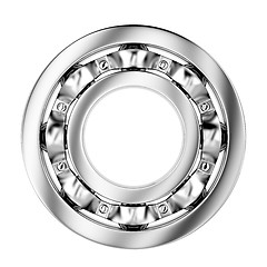 Image showing Side view of ball bearing 