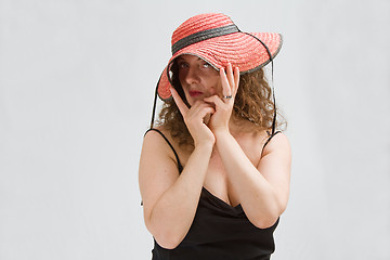 Image showing Woman with hat