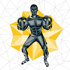 Image showing Geometric Crossfit concept