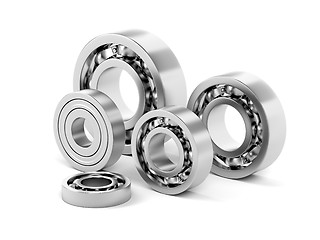 Image showing Ball bearings with different sizes