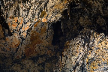 Image showing Underground cave texture closeup photo