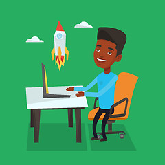 Image showing Business start up vector illustration.