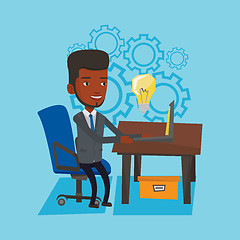 Image showing Successful business idea vector illustration.