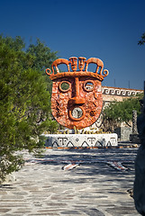 Image showing Large face of art