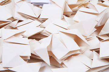 Image showing origami papers background 