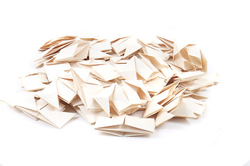 Image showing origami papers background 