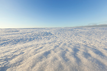 Image showing winter landscape, a field