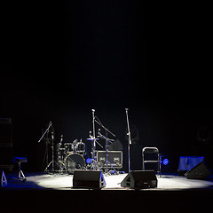 Image showing Empty stage at concer