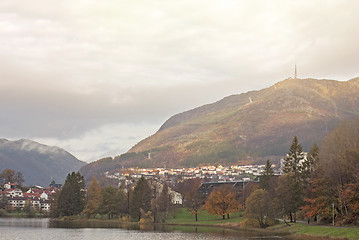 Image showing Colorful Landscape Of Norway, Bergen