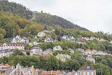 Image showing Colorful Landscape Of Norway, Bergen