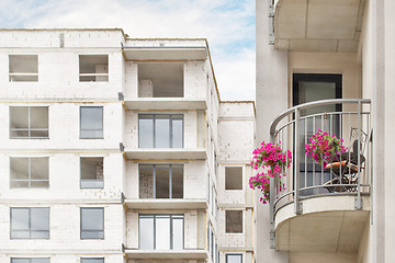 Image showing New apartment near the construction site