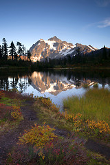 Image showing Mt Shuksan Reflection Picture Lake North Cascade Mountains