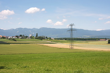 Image showing Countryside electricity