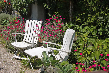 Image showing Garden chairs