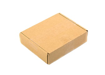 Image showing Cardboard Box on White