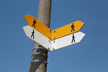 Image showing Blank Direction Signs