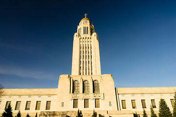 Image showing Lincoln Nebraska Capital Building Government Dome Architecture