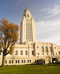 Image showing Lincoln Nebraska Capital Building Government Dome Architecture
