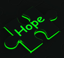 Image showing Hope Puzzle Shows Wishes And Hopes