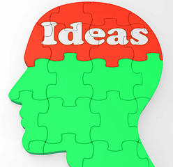 Image showing Ideas Mind Shows Improvement Thoughts Or Creativity