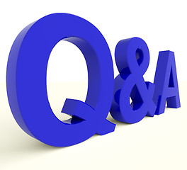 Image showing Q And A Letters Showing Questions And Answers