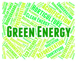 Image showing Green Energy Indicates Eco Friendly And Eco-Friendly