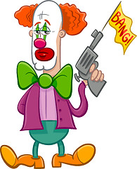 Image showing circus clown cartoon
