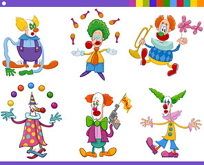 Image showing circus clowns collection