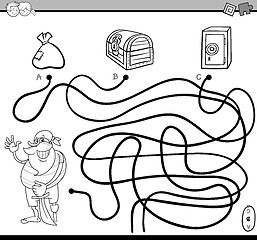 Image showing path maze for coloring